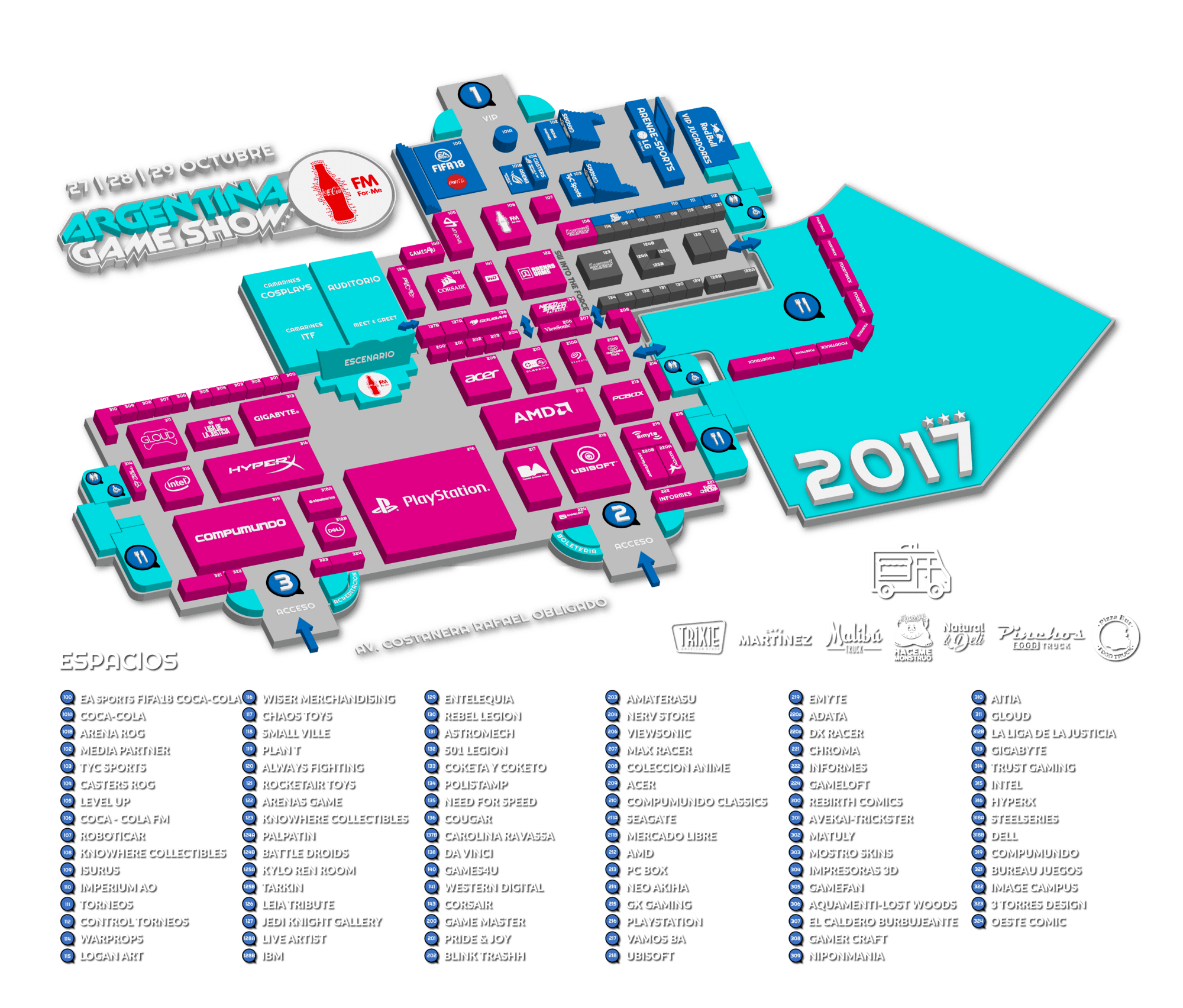 Mapa del evento